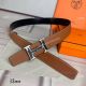 NEW! Replica Hermes Brush belt buckle & Brown Reversible Leather strap (4)_th.jpg